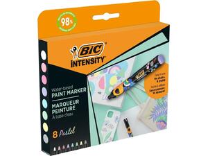 Μαρκαδόροι ζωγραφικής Bic Intensity Pastel (πακέτο 8 τεμαχίων)