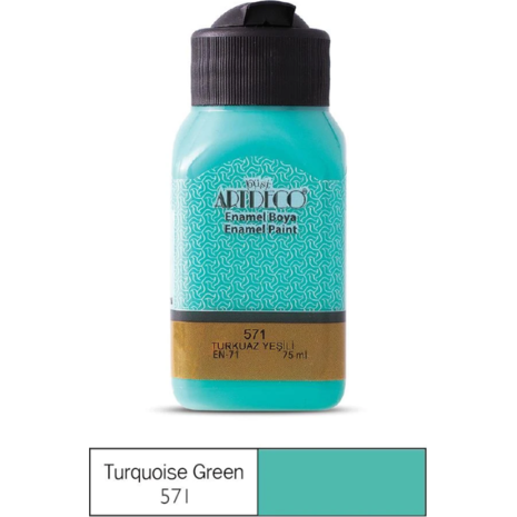 Χρώμα για Γυαλί/Κεραμικό Artdeco Enamel 75ml Turquoise Green 571