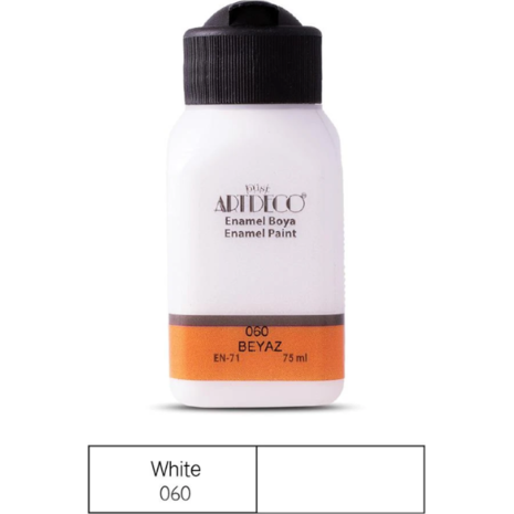 Χρώμα για Γυαλί/Κεραμικό Artdeco Enamel 75ml White 060