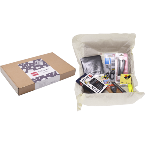 Σετ οργάνωσης γραφείου Deli Office Kit Essentials 12 τεμαχίων Άσπρο- Μαύρο αποχρώσεις