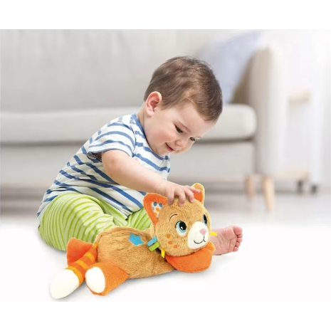 Baby Clementoni Βρεφικό Παιχνίδι Γατούλα Χαλαρώνω Και Ηρεμώ
