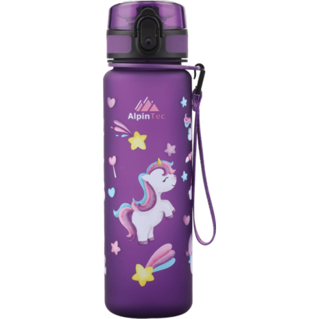 Παγούρι πλαστικό AlpinTec 500ml Purple/Unicorn