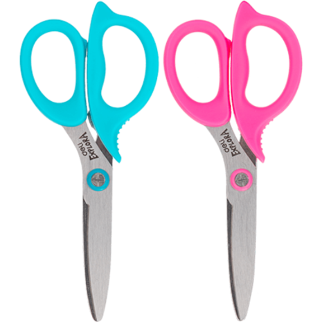 Ψαλίδι σχολικό Deli Explora 13.5cm (Δ+Α) Μπλε / Ροζ
