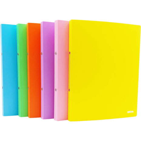 Ντοσιέ Metron Fun Collection PP 2 Κρίκων A4 ράχη 2cm assorti 6 fun χρώματα (Διάφορα χρώματα)
