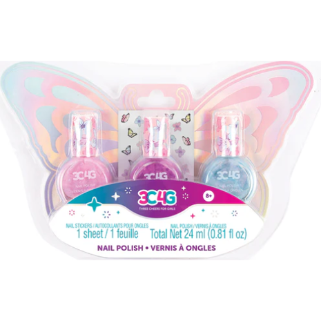 Make It Real Butterfly Nail Polish Trio