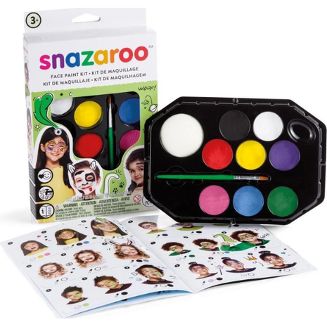 Χρώματα προσώπου Snazaroo Face Painting Rainbow σετ 8 χρώματα + πινέλο
