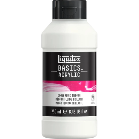 Βερνίκι διάφανο ακρυλικό Liquitex Basics Gloss Fluid Medium 250ml