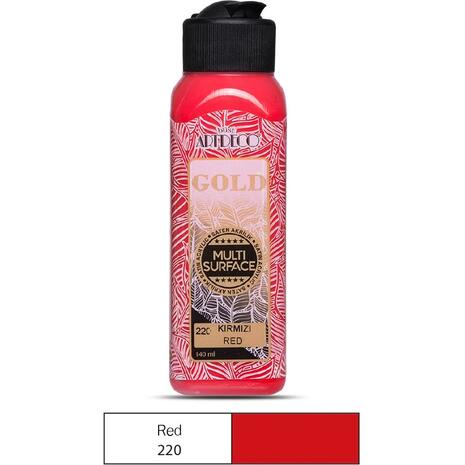 Ακρυλικό χρώμα ArtDeco Multi Surface 140ml Red (220) (Κόκκινο)