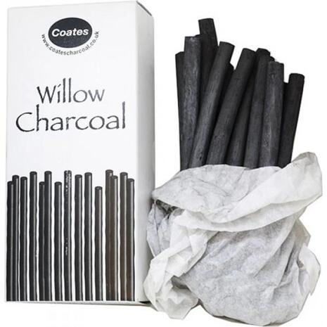 Κάρβουνο ζωγραφικής Coates Willow Charcoal Φ8-10mm μαύρο (1 τεμάχιο)