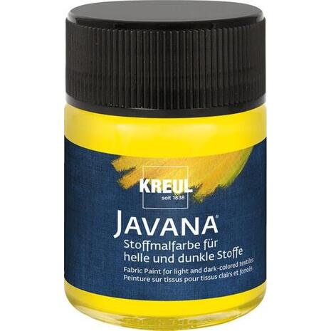 Χρώμα υφάσματος Kreul Javana (σκουρόχρωμο ύφασμα) 50ml Yellow (Yellow)