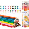 Ξυλομπογιές τριγωνικές + ξύστρα Deli Colorun Φ2.9mm (πακέτο 36 τεμαχίων) (Διάφορα χρώματα)
