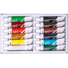 Σετ 12 ακρυλικών χρωμάτων των 12ml Deli color emotion (Διάφορα χρώματα)