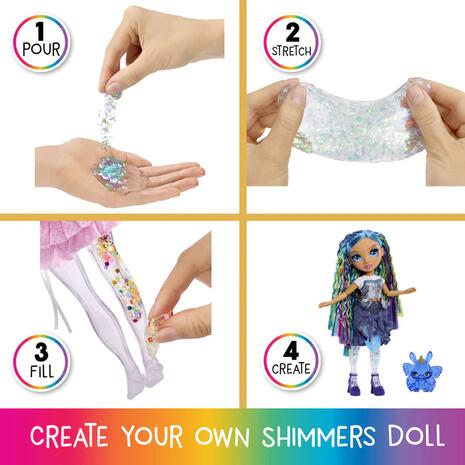 Rainbow High Rainbow Shimmers Κούκλα Μόδας Skyler και Slime (122418)