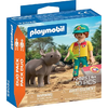 Playmobil Duo Pack Φροντιστής Ζώων Και Ρινόκερος 72025