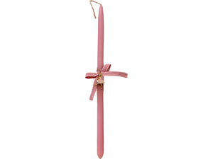 Λαμπαδάκι Κλασικό 32cm Ροζ με μπαλαρίνα