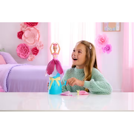 Barbie Petal Pop- Ροζ Τουλίπα (JMF57)
