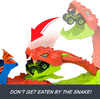 Παιχνιδολαμπάδα Mattel hot wheels monster trucks πίστα - Επίθεση φιδιού (JJN44)