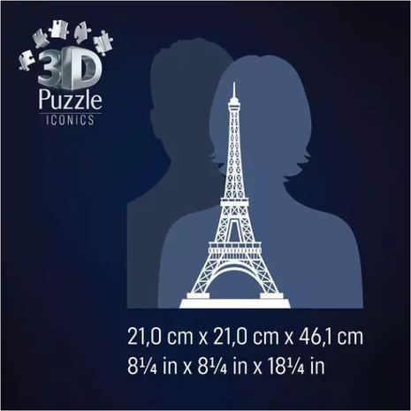 Ravensburger 3D Iconics Πύργος του Άιφελ Night Edition 216τμχ