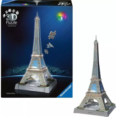 Ravensburger 3D Iconics Πύργος του Άιφελ Night Edition 216τμχ