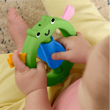 Fisher-Price Κουδουνίστρες Ζωάκια - Πράσινο Βατραχάκι JKW53 / JKW55