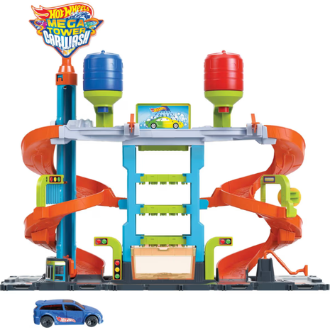 Hot wheels mega πλυντήριο χρωμοκεραυνών