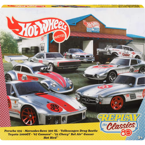 Mattel Hot Wheels Αυτοκινητάκια mattel 80 χρόνια - Σετ των 7 (JHF01) (διάφορα σχέδια)