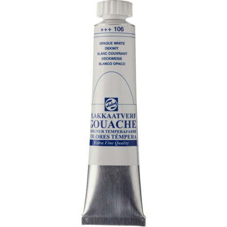Τέμπερα Talens Gouache Extra Fine 20ml Νο.106 Opaque White Extra