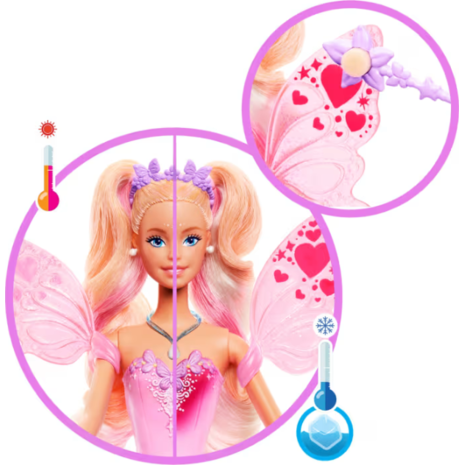 Κούκλα Barbie Νεράιδα Μαγική Μεταμόρφωση 3+
