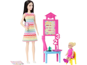 Κούκλα Barbie Δασκάλα Σετ με πίνακα και μαθήτρια  3+ Ετών