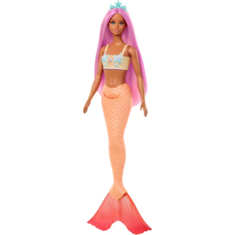 Κούκλα Barbie Mermaid Γοργόνα Πορτοκαλί