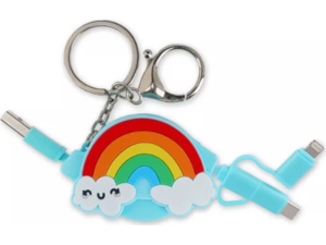 Καλώδιο φόρτισης Legami Charge N'Roll 3 σε1 Rainbow
