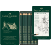 Μολύβια σχεδίου Faber- Castell 9000 σε μεταλλική κασετίνα 12 τεμαχίων 2H - 8B (119065)