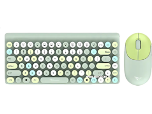 Σετ πληκτρολόγιο/ποντίκι ασύρματο Alcatroz Jellybean 2.4G Crayon Green
