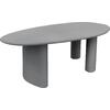ΤΡΑΠΕΖΙ ΤΡΑΠΕΖΑΡΙΑΣ ΟΒΑΛ VOLPE HM6599.01 ΓΚΡΙ FIBER CEMENT 240x100x75Υεκ