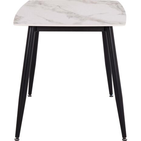 ΤΡΑΠΕΖΙ RAVEN HM9854.04 ΚΕΡΑΜΙΚΟ TOP ΜΕ ΟΨΗ ΜΑΡΜΑΡΟΥ τ.CALACATTA 120x70x73Υεκ.
