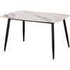 ΤΡΑΠΕΖΙ RAVEN HM9854.04 ΚΕΡΑΜΙΚΟ TOP ΜΕ ΟΨΗ ΜΑΡΜΑΡΟΥ τ.CALACATTA 120x70x73Υεκ.