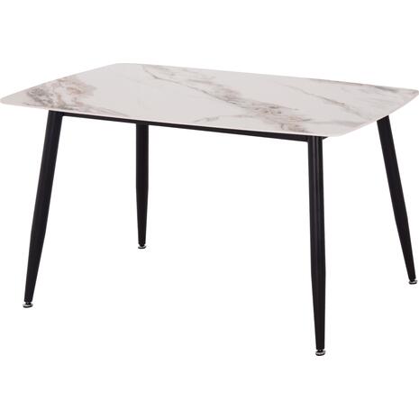 ΤΡΑΠΕΖΙ RAVEN HM9854.04 ΚΕΡΑΜΙΚΟ TOP ΜΕ ΟΨΗ ΜΑΡΜΑΡΟΥ τ.CALACATTA 120x70x73Υεκ.