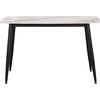 ΤΡΑΠΕΖΙ RAVEN HM9854.04 ΚΕΡΑΜΙΚΟ TOP ΜΕ ΟΨΗ ΜΑΡΜΑΡΟΥ τ.CALACATTA 120x70x73Υεκ.