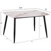 ΤΡΑΠΕΖΙ RAVEN HM9854.04 ΚΕΡΑΜΙΚΟ TOP ΜΕ ΟΨΗ ΜΑΡΜΑΡΟΥ τ.CALACATTA 120x70x73Υεκ.