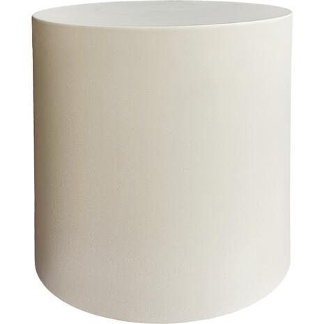 ΤΡΑΠΕΖΙ ΒΟΗΘΗΤΙΚΟ ΣΤΡΟΓΓΥΛΟ KYOKO HM6592.02 ΜΠΕΖ FIBER CEMENT Φ40x43Υεκ.