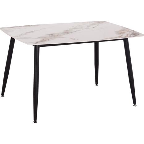 ΤΡΑΠΕΖΙ RAVEN HM9854.04 ΚΕΡΑΜΙΚΟ TOP ΜΕ ΟΨΗ ΜΑΡΜΑΡΟΥ τ.CALACATTA 120x70x73Υεκ.