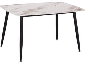 ΤΡΑΠΕΖΙ RAVEN HM9854.04 ΚΕΡΑΜΙΚΟ TOP ΜΕ ΟΨΗ ΜΑΡΜΑΡΟΥ τ.CALACATTA 120x70x73Υεκ.