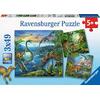 Παζλ Ravensburger Δεινόσαυροι 3x49 τεμαχίων