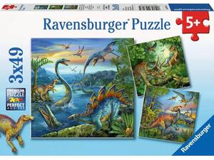 Παζλ Ravensburger Δεινόσαυροι 3x49 τεμαχίων