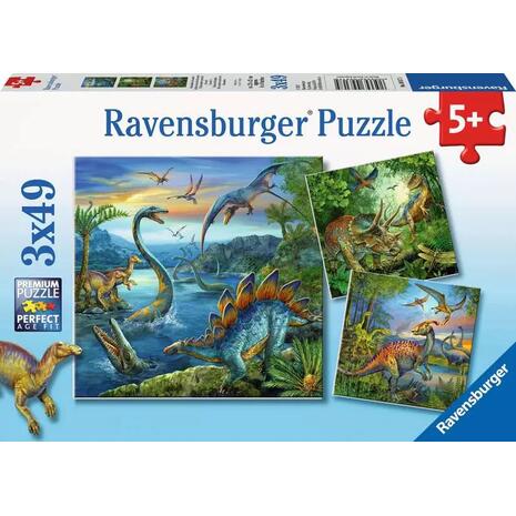 Παζλ Ravensburger Δεινόσαυροι 3x49 τεμαχίων