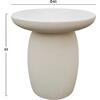ΤΡΑΠΕΖΙ ΒΟΗΘΗΤΙΚΟ ΣΤΡΟΓΓΥΛΟ HIKARI HM6593.02 ΜΠΕΖ FIBER CEMENT Φ46x48Υεκ.
