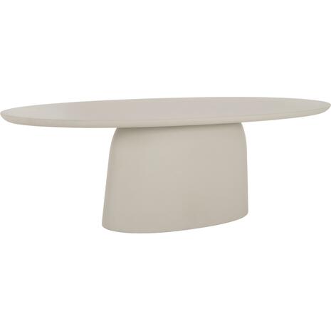 ΤΡΑΠΕΖΙ ΤΡΑΠΕΖΑΡΙΑΣ ΟΒΑΛ BRECCAN HM6577.02 ΜΠΕΖ FIBER CEMENT 240x100x75Υεκ.