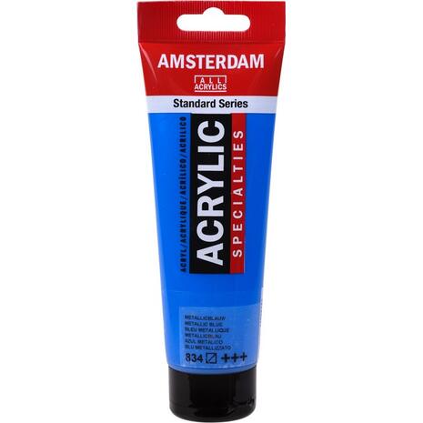 Ακρυλικό χρώμα Talens Amsterdam 120ml Metallic Blue (834)