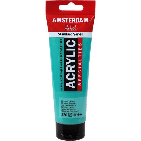 Ακρυλικό χρώμα Talens Amsterdam 120ml Metallic Green (836)