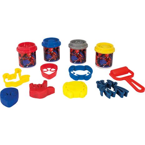 Πλαστελίνη Disney Spiderman Τσαντάκι Με 4 Βαζάκια Και 5 Εργαλεία 200g